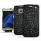 硬质真皮保护套 Samsung Galaxy S7 - Autruche nero