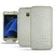 Housse cuir Samsung Galaxy S7  - Crocodile milk