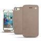 Apple iPhone SE leather case - Taupe vintage ( Pantone 7530C ) 