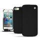 Housse cuir Apple iPhone SE - Negre poudro