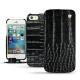 レザーケース Apple iPhone SE - Crocodile nero
