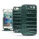 Apple iPhone SE leather case - Crocodile pino