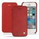 가죽 커버 Apple iPhone SE - Cerise vintage ( Pantone 185C ) 