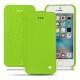 Housse cuir Apple iPhone SE - Vert fluo