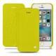 Apple iPhone SE leather case - Jaune fluo