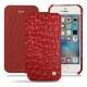 Housse cuir Apple iPhone SE - Autruche ciliegia
