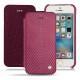 Apple iPhone SE leather case - Serpent ciclamino