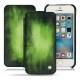 Apple iPhone SE leather case - Vert Patine