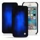 Housse cuir Apple iPhone SE - Bleu Patine