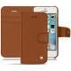Capa em pele Apple iPhone SE - Marron ( Nappa - Pantone 1615C ) 