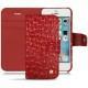 가죽 커버 Apple iPhone SE - Autruche ciliegia