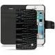 Capa em pele Apple iPhone SE - Crocodile nero