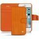 Custodia in pelle Apple iPhone SE - Abaca arancio
