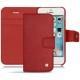가죽 커버 Apple iPhone SE - Cerise vintage ( Pantone 185C ) 