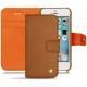 Apple iPhone SE leather case - Mandarine vintage ( Pantone 165C ) 