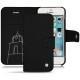 Housse cuir Apple iPhone SE - Negre poudro