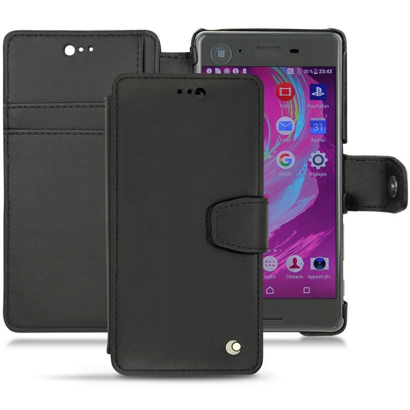 Lederschutzhülle Sony Xperia X - Noir ( Nappa - Black ) 