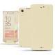 Custodia in pelle Sony Xperia X Performance - Beige ( Nappa - Pantone 7502C ) 