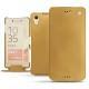 Housse cuir Sony Xperia X Performance - Or Maïa ( Bologna Hi Gloss Metallic - Pantone 871C ) 