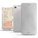 レザーケース Sony Xperia X Performance - Platinium ( Bologna Hi Gloss Metallic - Pantone 877C ) 