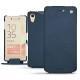 Housse cuir Sony Xperia X Performance - Jean vintage ( Roughtcut - Pantone 285U  ) 