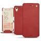 Housse cuir Sony Xperia X Performance - Cerise vintage ( Pantone 185C ) 