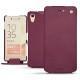 Capa em pele Sony Xperia X Performance - Prune vintage ( Pantone 512C ) 