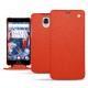 OnePlus 3 leather case - Papaye ( Pantone 180C ) 
