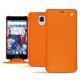 Housse cuir OnePlus 3 - Orange fluo