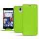 Capa em pele OnePlus 3 - Vert fluo