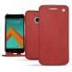 Housse cuir HTC 10 - Cerise vintage ( Pantone 185C ) 