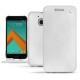 HTC 10 leather case - Platinium ( Bologna Hi Gloss Metallic - Pantone 877C ) 