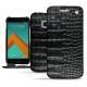 Lederschutzhülle HTC 10 - Crocodile nero