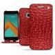 Custodia in pelle HTC 10 - Autruche ciliegia