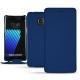 Samsung Galaxy Note 7 leather case - Bleu Océan PU