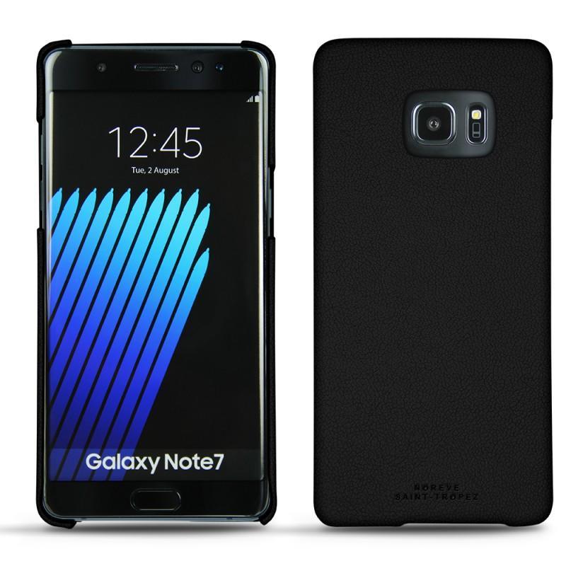 Samsung Galaxy Note 7 leather cover - Noir ( Nappa - Black ) 