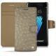 Samsung Galaxy Note 7 leather case - Autruche desert