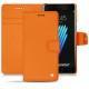 Lederschutzhülle Samsung Galaxy Note 7 - Orange fluo