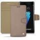 Samsung Galaxy Note 7 leather case - Taupe vintage ( Pantone 7530C ) 