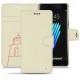 Samsung Galaxy Note 7 leather case - Blanc escumo