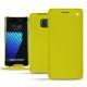 Housse cuir Samsung Galaxy Note 7 - Jaune fluo