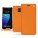 Lederschutzhülle Samsung Galaxy Note 7 - Orange fluo