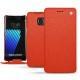 Housse cuir Samsung Galaxy Note 7 - Papaye ( Pantone 180C ) 