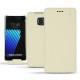 Samsung Galaxy Note 7 leather case - Blanc escumo