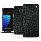 Custodia in pelle Samsung Galaxy Note 7 - Autruche nero