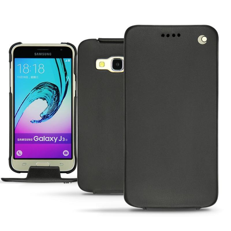 Capa em pele Samsung Galaxy J3 (2016) - Noir ( Nappa - Black ) 