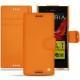 가죽 커버 Sony Xperia XZ - Orange ( Nappa - Pantone 1495U ) 