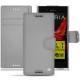 Sony Xperia XZ leather case - Gris ( Nappa - Pantone W428C ) 