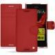 가죽 커버 Sony Xperia XZ - Rouge ( Nappa - Pantone 199C ) 