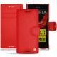 Housse cuir Sony Xperia XZ - Tomate ( Pantone 187C ) 